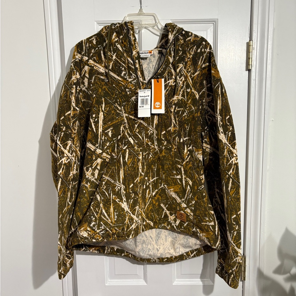 Timberland Green and Brown Hooded Jacket